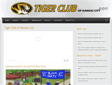 Tablet Screenshot of kctigerclub.com